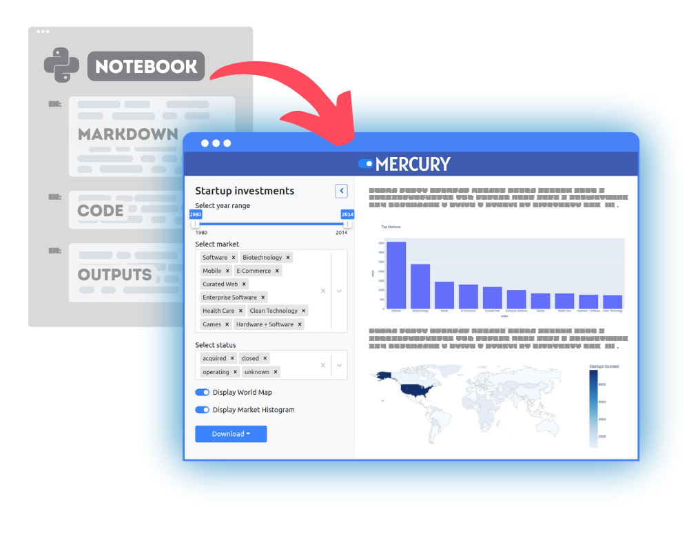 Turn Jupyter Notebook to Web App