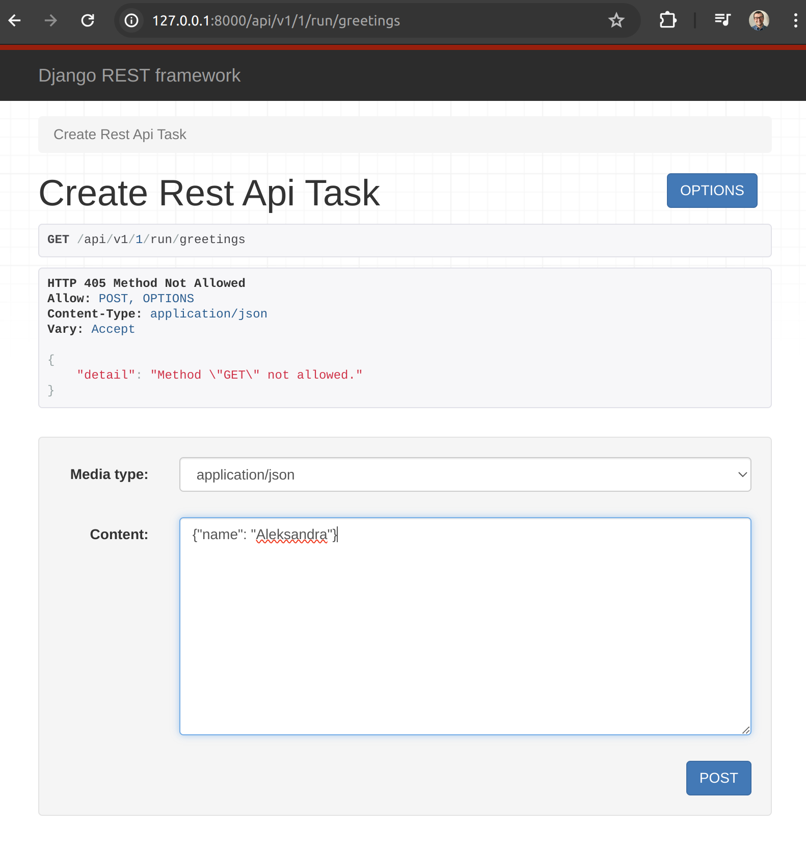 Create REST API request to execute notebook