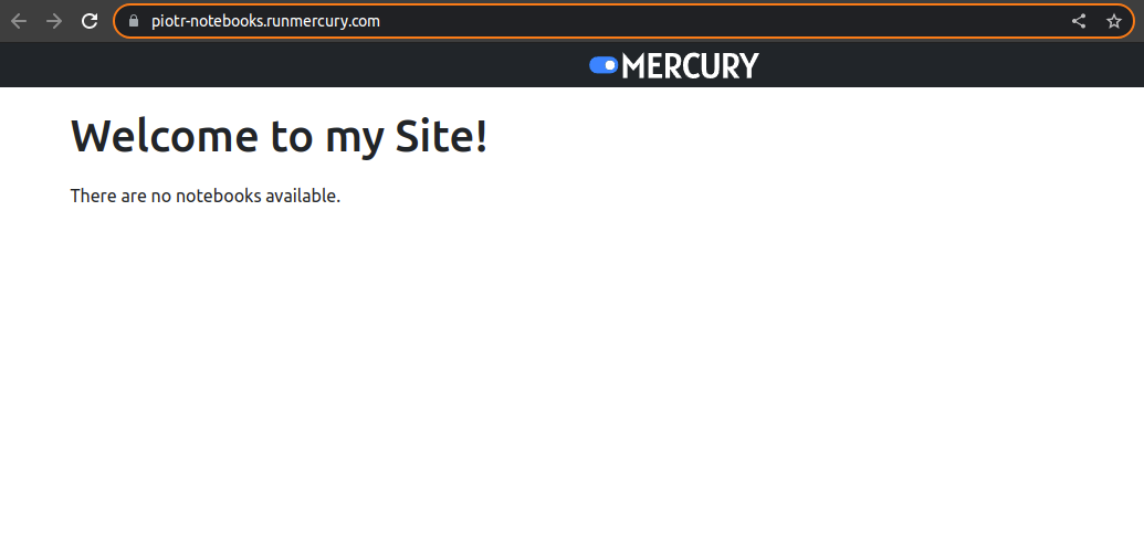 Fresh Site at RunMercury.com